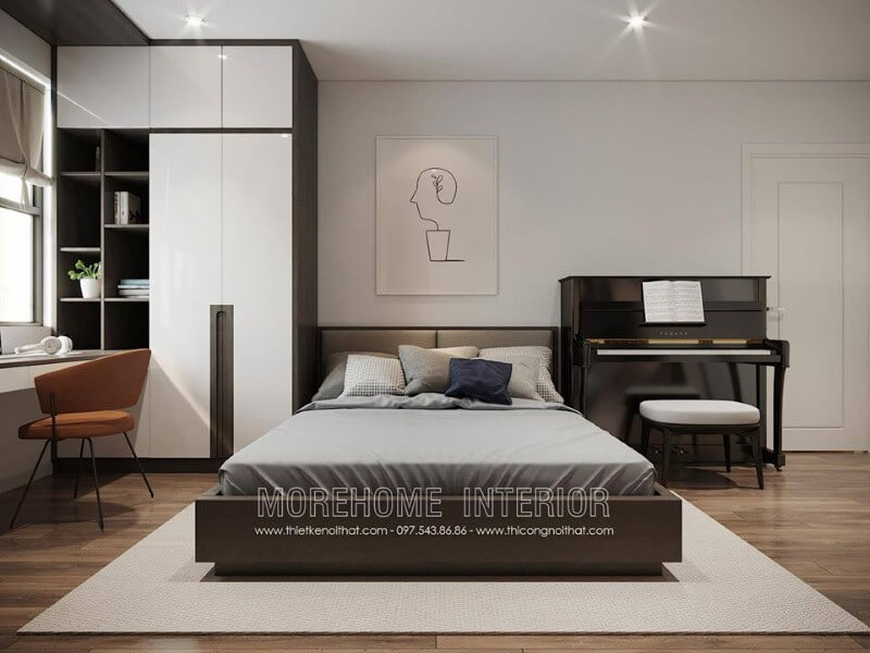 Thiết kế phòng ngủ phong cách hiện đại tối giản Thiết kế nội thất