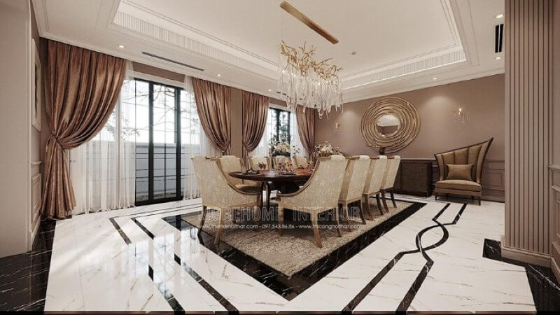 Mẫu đèn thả bàn ăn pha lê kiểu dáng mới lạ đã tạo nên vẻ đẹp cuốn hút, sang trọng cho không gian đương đại. Thiết kế nội thất