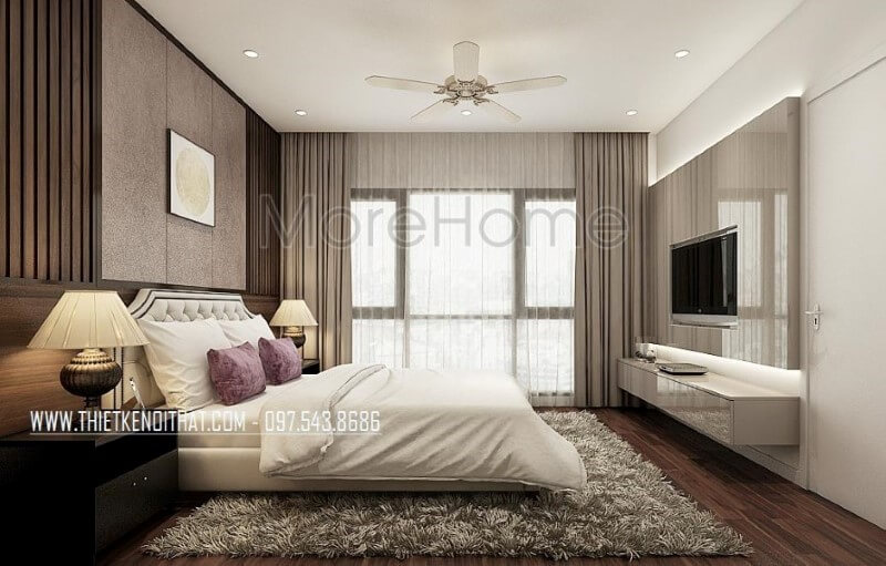 Bố trí không gian phòng ngủ master hiện đại, đẹp, chan hoàn với thiên nhiên Thiết kế nội thất