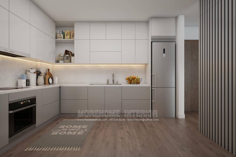 thiết kế nội thất phòng bếp đẹp tại Lào Cai