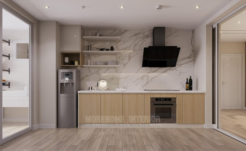 thiết kế nội thất phòng bếp đẹp tại Lào Cai