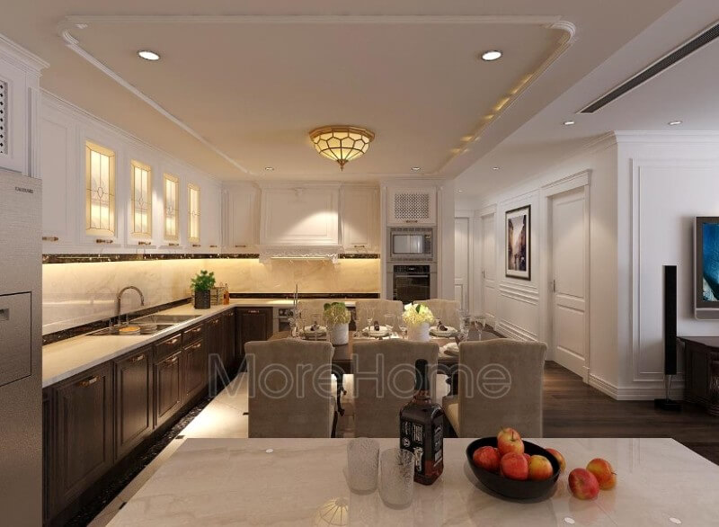 thiết kế nội thất phòng bếp đẹp tại Lào Cai