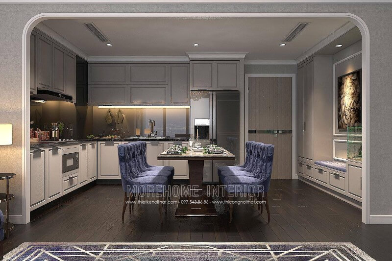 thiết kế nội thất phòng bếp đẹp tại Lào Cai