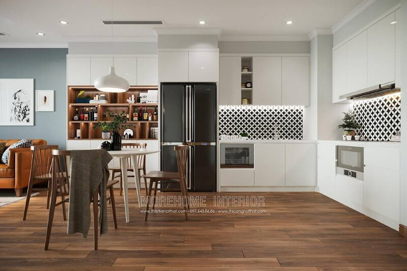 thiết kế nội thất phòng bếp đẹp tại Lào Cai