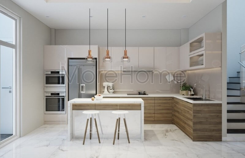 thiết kế nội thất phòng bếp đẹp tại Lào Cai