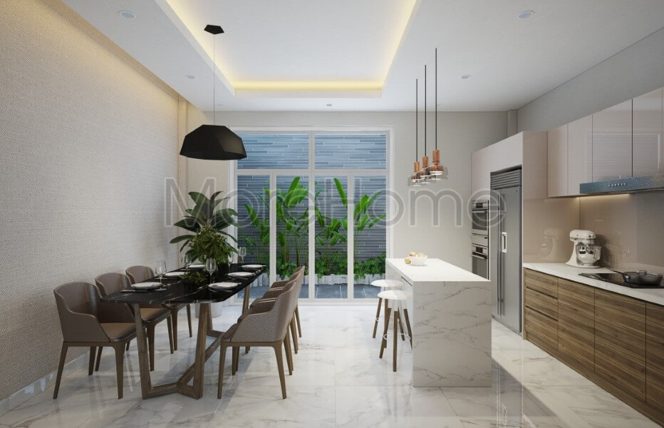 thiết kế nội thất phòng bếp đẹp tại Lào Cai
