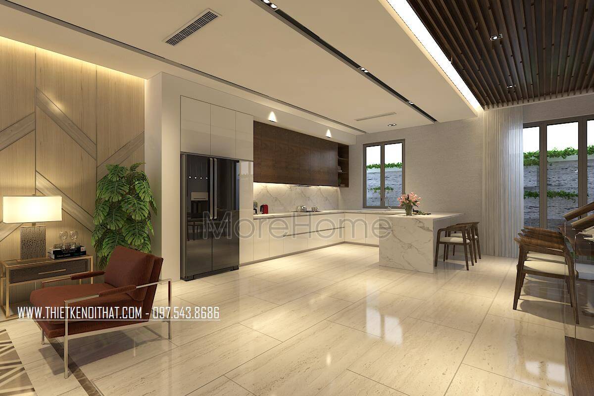 thiết kế nội thất phòng bếp đẹp tại Lào Cai