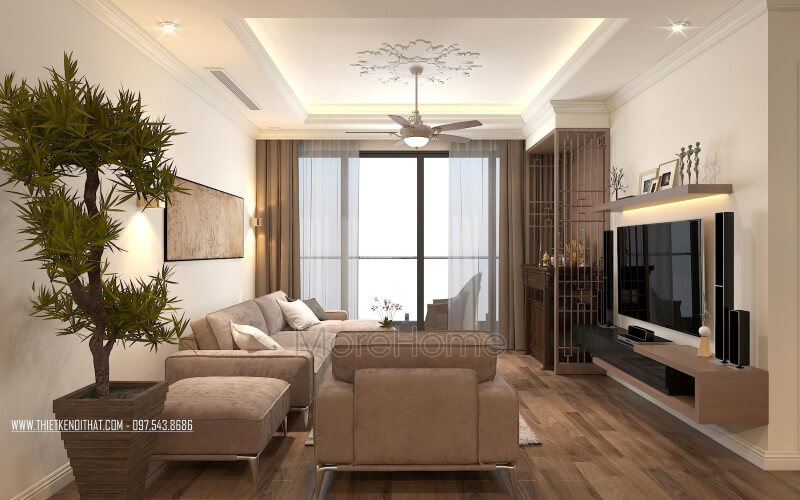 thiết kế nội thất phòng khách đẹp, ấn tượng ở Bắc Ninh Thiết kế nội thất phòng khách đẹp,ấn tượng ở Bắc Ninh