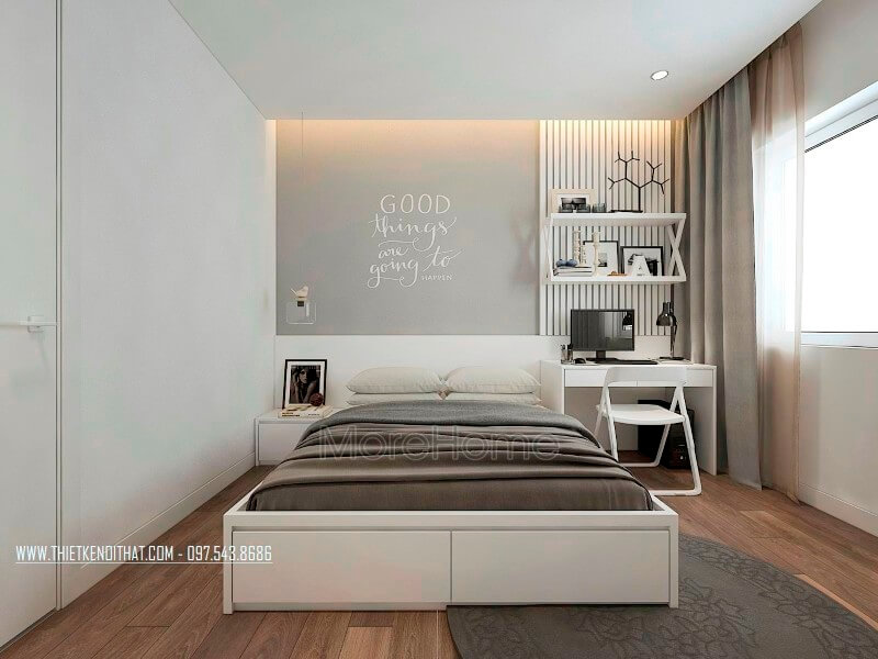 Thiết kế nội thất phòng ngủ hiện đại, đơn giản tại HCM