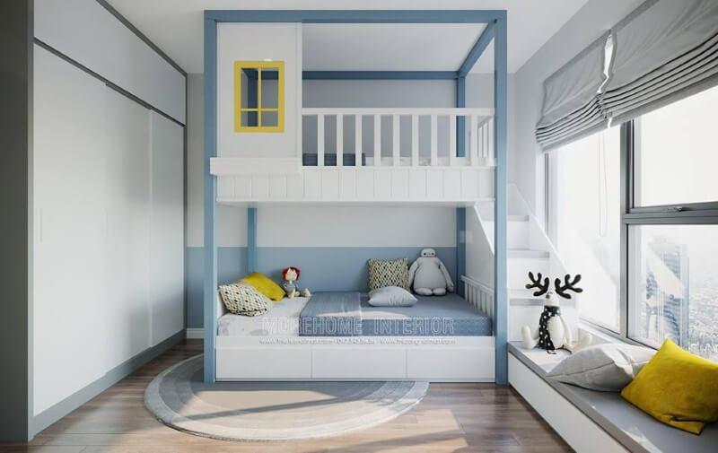 Thiết kế phòng ngủ con thông minh hơn với mẫu giường tầng cao cấp Trang trí phòng ngủ trẻ em đẹp, ấn tượng tại sài gon