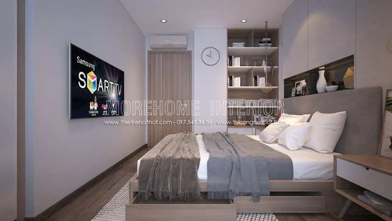 Một chiếc giường nhỏ, đồ nội thất âm tường, ánh sáng vừa đủ, ánh đèn lãng mạn,… đây đúng là một không gian nghỉ ngơi mà giới trẻ mong ước có được. Trang trí phòng ngủ trẻ em đẹp, ấn tượng tại sài gon