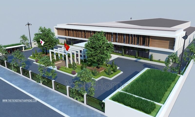 Thiết kế văn phòng công ty Bình Minh là công trình thiết kế và thi công trọn gói từ phần ngoại thất đến nội thất theo phong cách hiện đại.